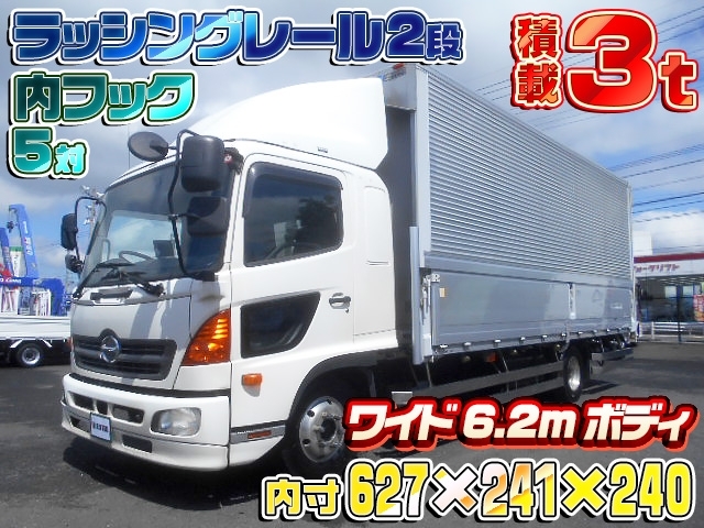 [アルミウイング] H23 レンジャー ワイド6.2mボディ 積載3t トランテックス製 走行63万km