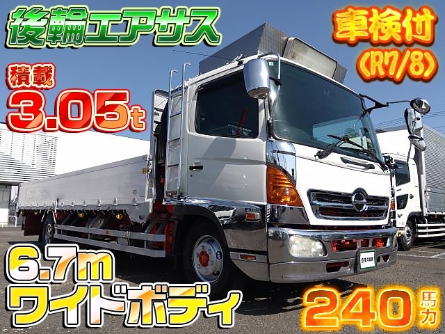 [アルミブロック平ボディ] H18 レンジャー ツカサボデー 6.7mワイド 後輪エアサス 積載3.05t 走行23.5万km 車検付