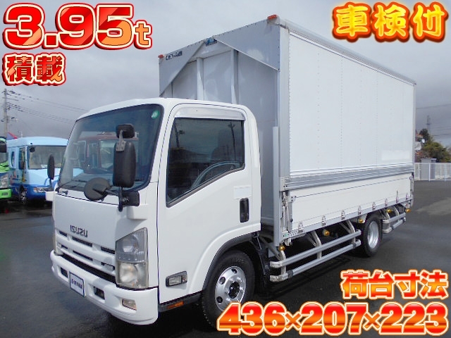 [アルミウイング] H21 エルフ 日本フルハーフ製 積載3.95t ワイドロング 走行19.5万km 車検付