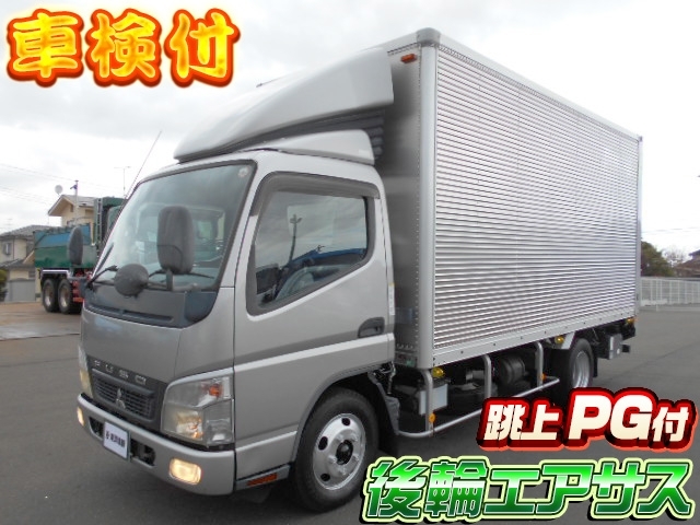 [PG付アルミバン] H19 キャンター 標準ロングボディ 跳上PG付 積載2t 後輪エアサス 走行17.5万km 車検付