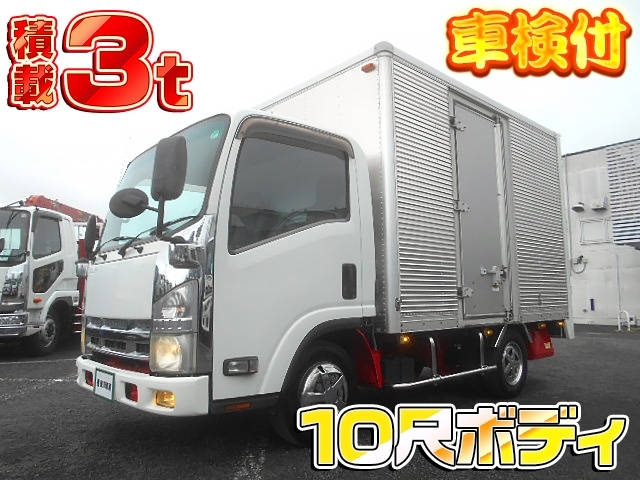 [アルミバン] H23 エルフ 日本フルハーフ製 積載2t 10尺ボディ サイド扉付 準中型(5t未満)免許可 車検付