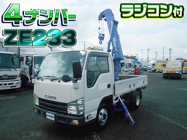 [簡易クレーン付 平ボディ] H24 エルフ タダノ2.2t吊り ラジコン付 4ナンバー