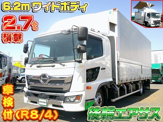 [アルミウイング] H30 レンジャー 日本フルハーフ製 6.2mワイドボディ 積載2.7t 後輪エアサス 車検付(R8/4)