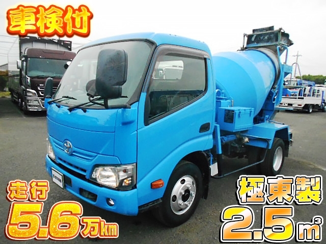 [コンクリートミキサー車] H28 ダイナ 極東開発製 容量2.5㎥ 積載3t 走行5.6万㎞  車検付