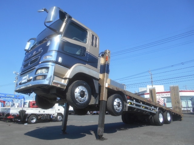 [ハイジャッキセルフ] H22 Sグレート 4軸低床 積載13.9t 自動歩み ウインチ付 ラジコン付 25t車 車検付