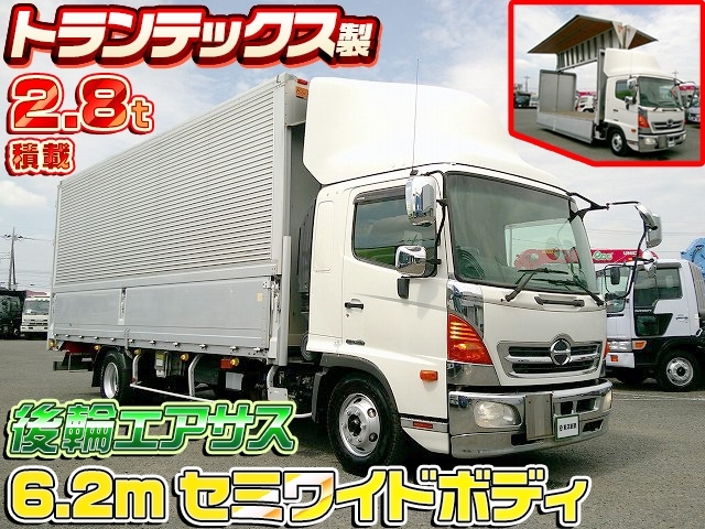 [アルミウイング] H25 レンジャー トランテックス製 6.2mセミワイドボディ 積載2.8t 後輪エアサス