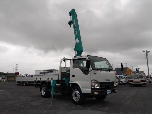 [クレーン付平ボディ] H20 エルフ 前田製作所製4段ラジコン 標準セミロング 積載3.85t 走行10.1万km