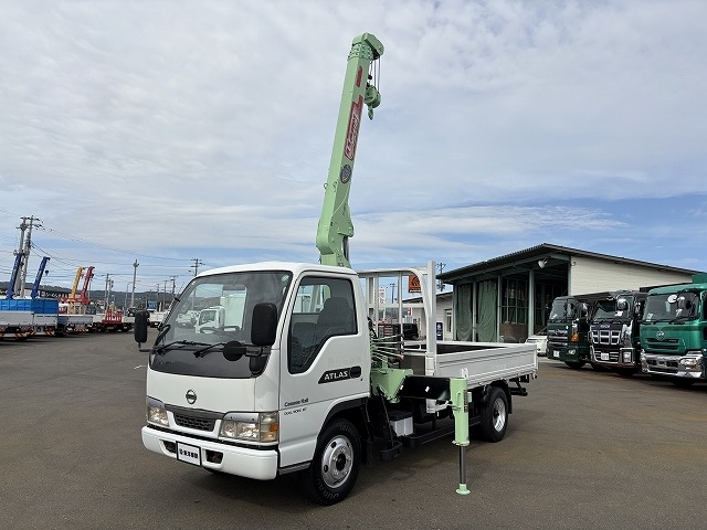 [クレーン付平ボディ] H15 アトラス ユニック 4段ラジコン 標準ロング 積載3t 走行1.2万㎞ 低走行♪ 燃焼不要♪