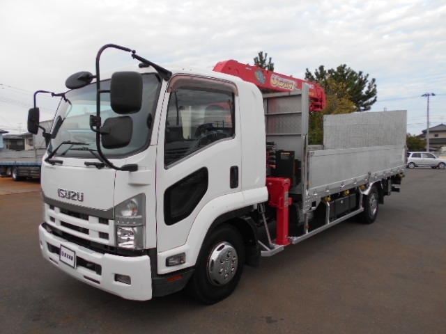 [クレーン付 平ボディ] H24 フォワード 4段ラジコン PG付 積載1.75t 車検付