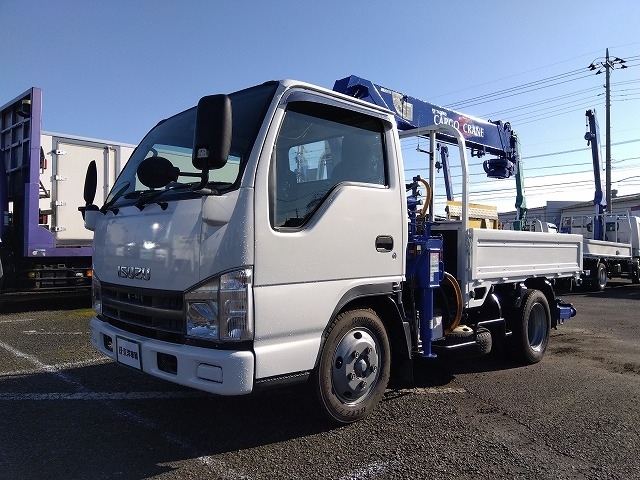 [クレーン付平ボディ] H20 エルフ タダノ製4段ラジコン リアジャッキ付 ショートボディ 積載2.5t 走行9.2万km 車検付(R8/12)