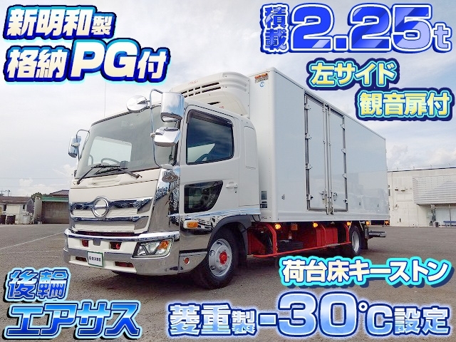 [PG付冷蔵冷凍車] H31 レンジャー 菱重製-30℃設定 積載2.25t 新明和製格納パワーゲート付 後輪エアサス 240馬力 走行32.9万km台
