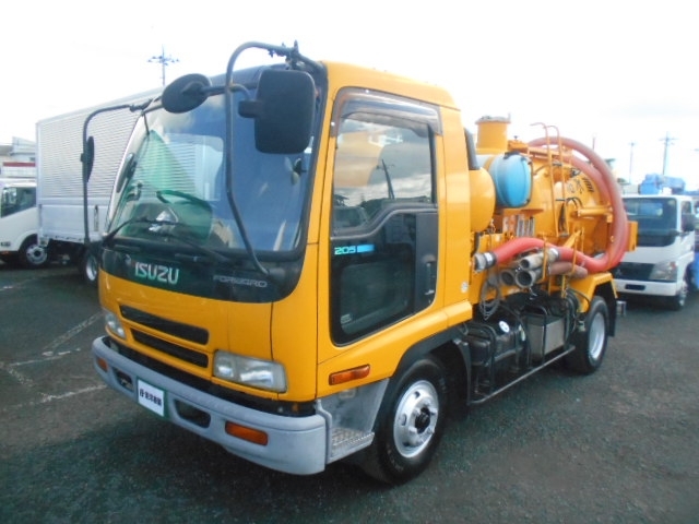 [汚泥吸引車] H13 フォワード モリタ製バキュームダンパー 風量42㎥/min 積載2.38t 走行2.7万㎞