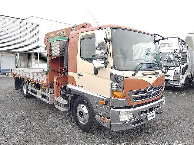 クレーン付平ボディ] H25 レンジャー タダノ製4段ラジコン セミワイド