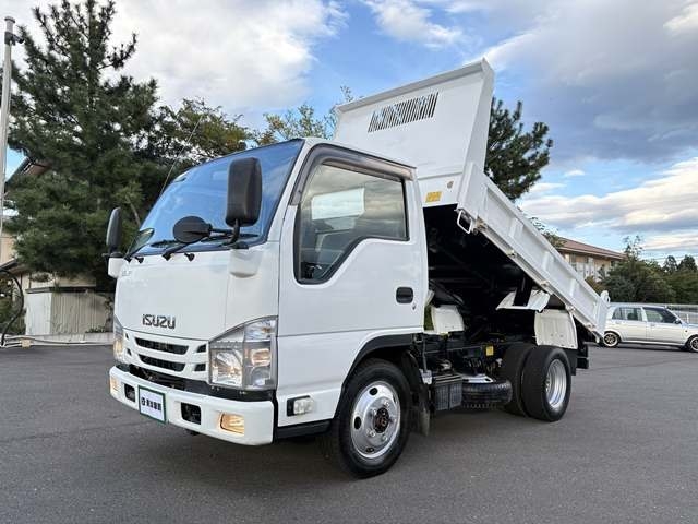 低床ダンプ] H28 エルフ 新明和 積載2t パートタイム4WD 走行13.4万